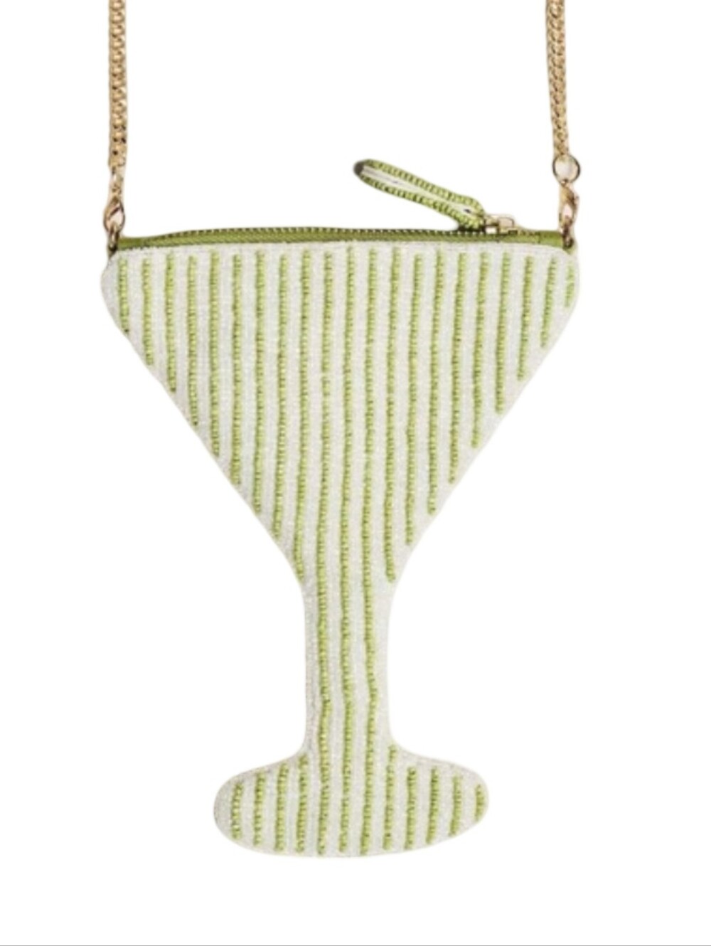 NWT Maeve Anthropologie Beaded Martini Glass Crossbody Bag Cocktail Novelty - Picture 5 of 8